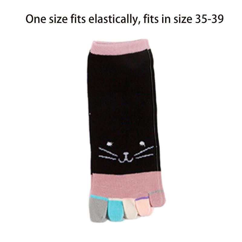 Tất Cotton xiangbao Hình Mèo Hoạt Hình Nhiều Màu Sắc Kẹo Ngọt Cho Nữ
