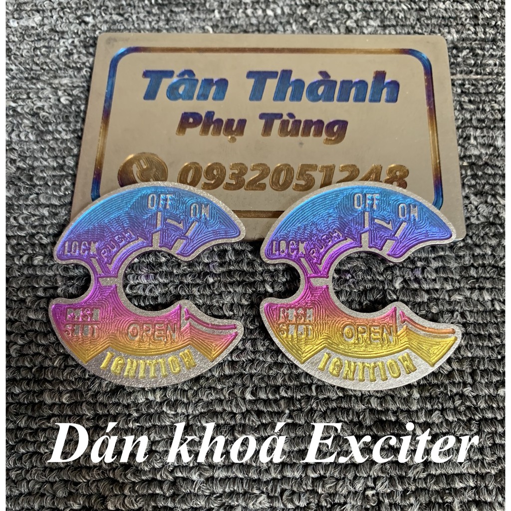 Dán khoá TITAN Exciter kiểu 7 màu - Đồ Chơi Xe Máy