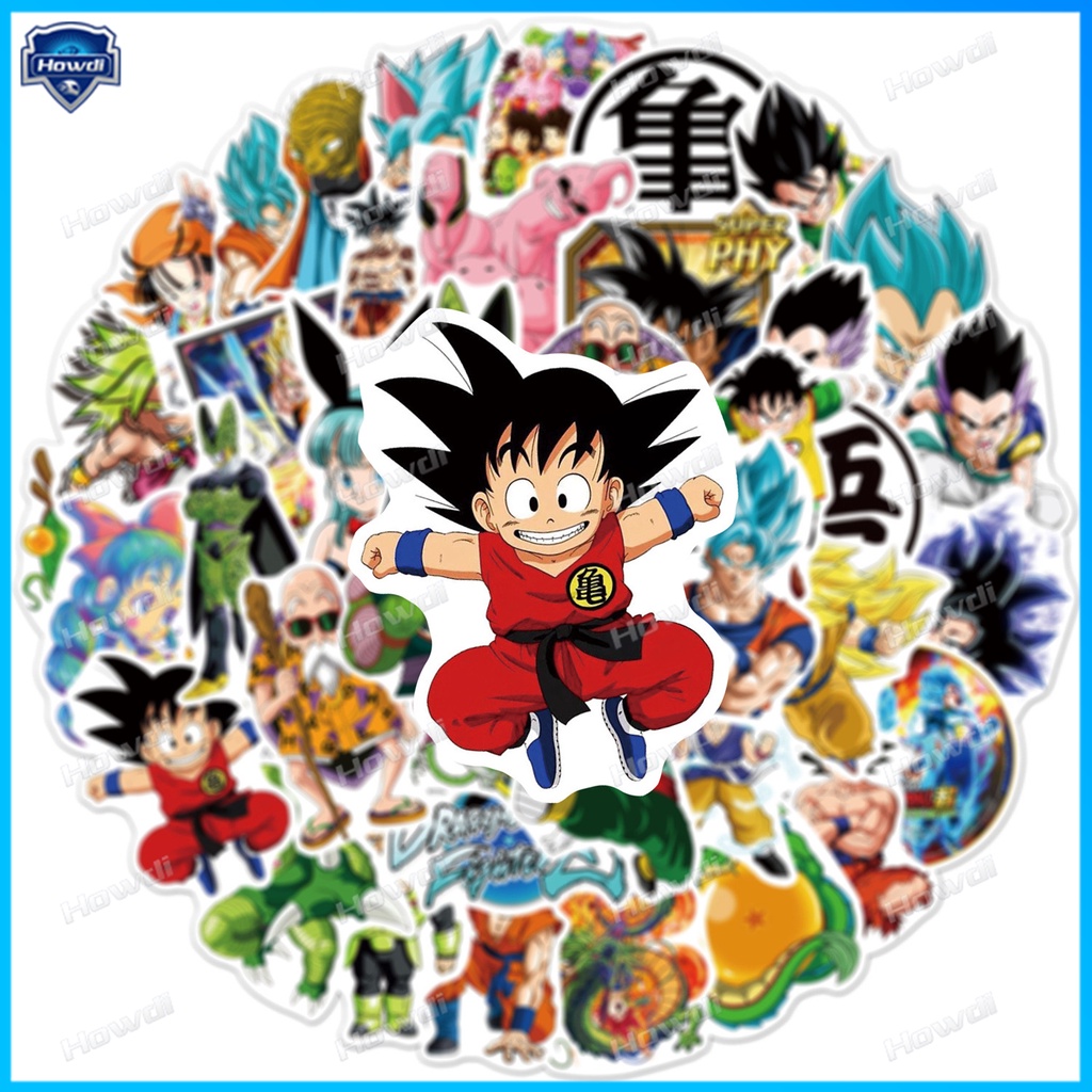 Miếng Dán Trang Trí Mũ Bảo Hiểm / Xe Mô Tô Chống Thấm Nước Hoạ Tiết Anime DRAGON