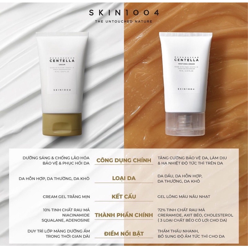 Kem dưỡng ẩm phục hồi da Skin1004 Madagascar Centella