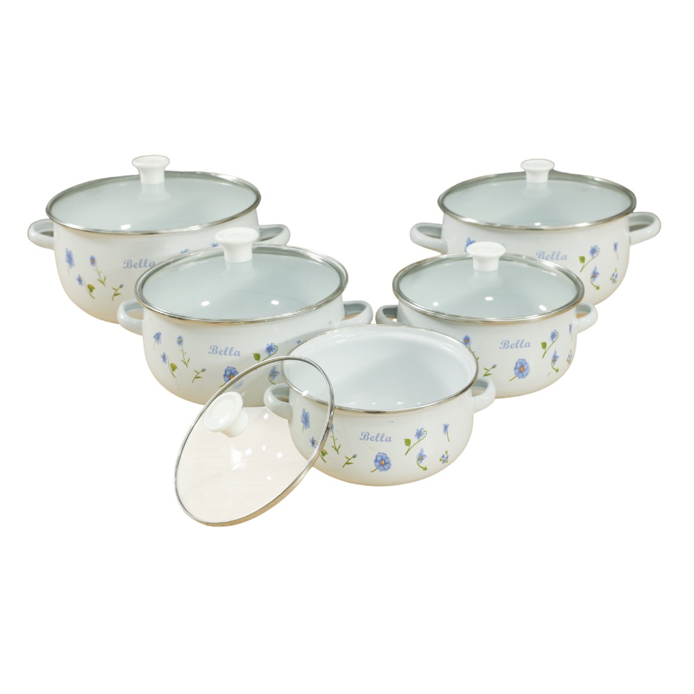 Bộ 5 Nồi Tráng Men Cao Cấp MK297- thanh lý trưng bày