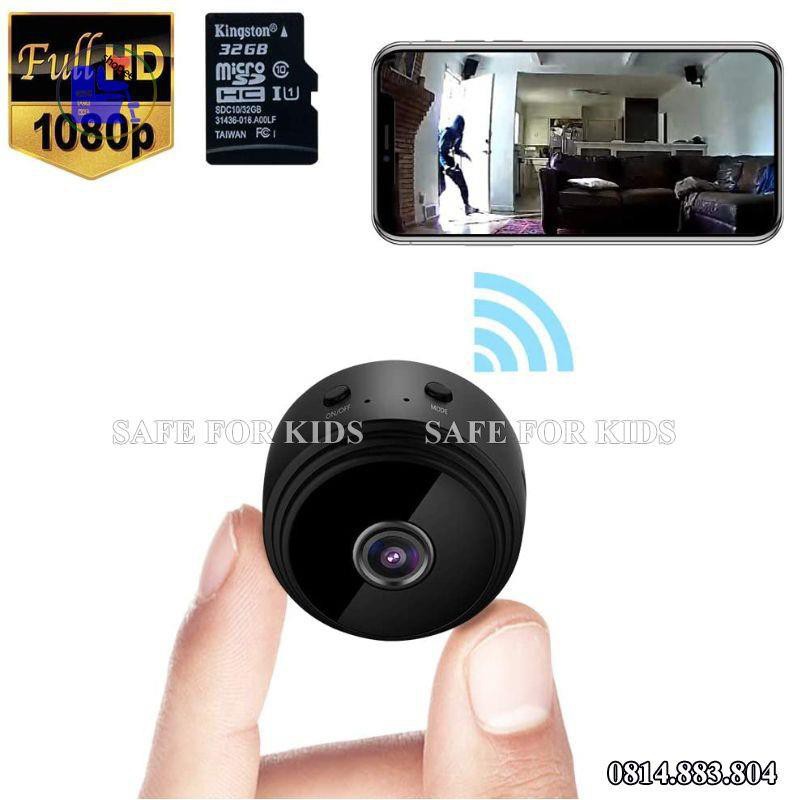 Camera Mini Không Dây - Camera Giám sát Wifi Độ Phân Giải Full HD 1080P HỒNG NGOẠI Nhìn Đêm Có Báo Động Chống Trộm