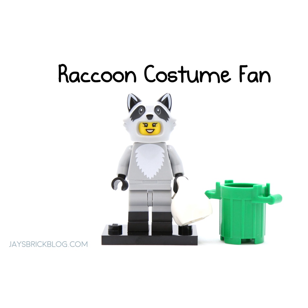 Nhân vật LEGO Minifigures 22 71032 Racoon Costume Fan - Fan với trang phục chú chồn NEWSEAL