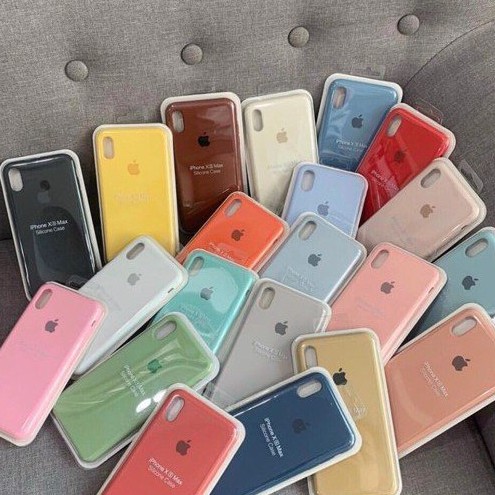 Ốp Lưng Iphone - Ốp chống bẩn Logo táo Lót Nhung nhiều màu đẹp (11/11Pro/11PRM)