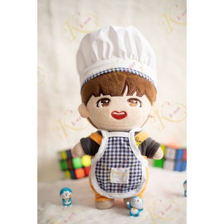 Doll outfit bộ đầu bếp cho bé doll 20cm