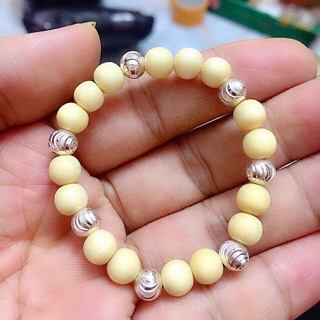 Vòng dâu tằm cho bé gái, bé trai- mix bi bạc ta