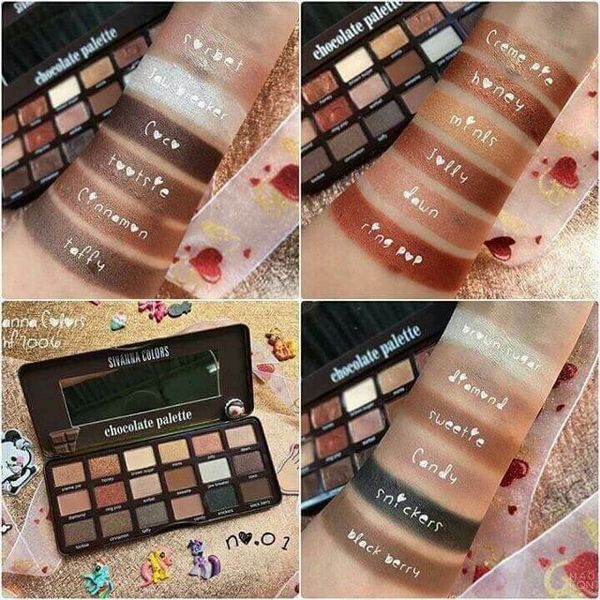 SIVANNA COLORS - Bảng Màu Mắt Chocolate Palette