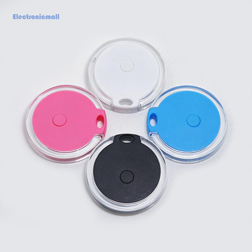 ElectronicMall01 4pcs Bluetooth Tracker Round Key Finder Item Locator for Key Wallet Pet Kid