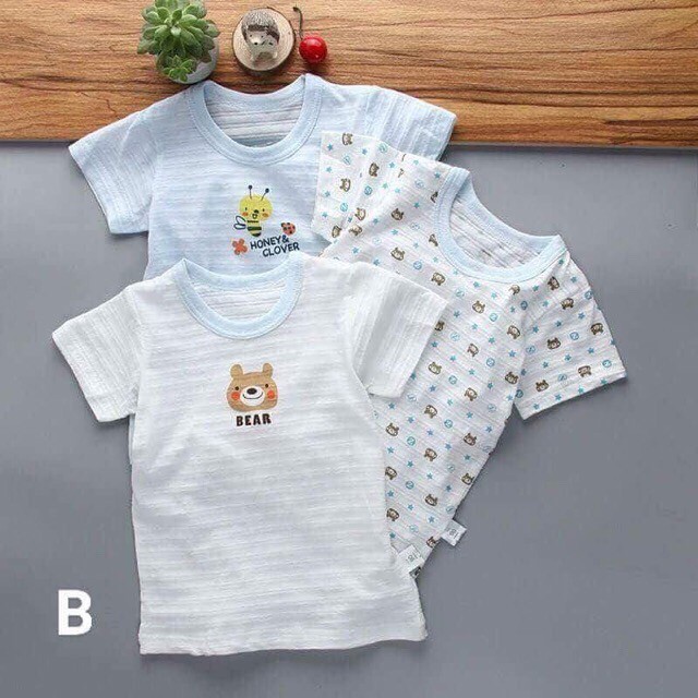 Set 3 áo cotton xuất Nhật