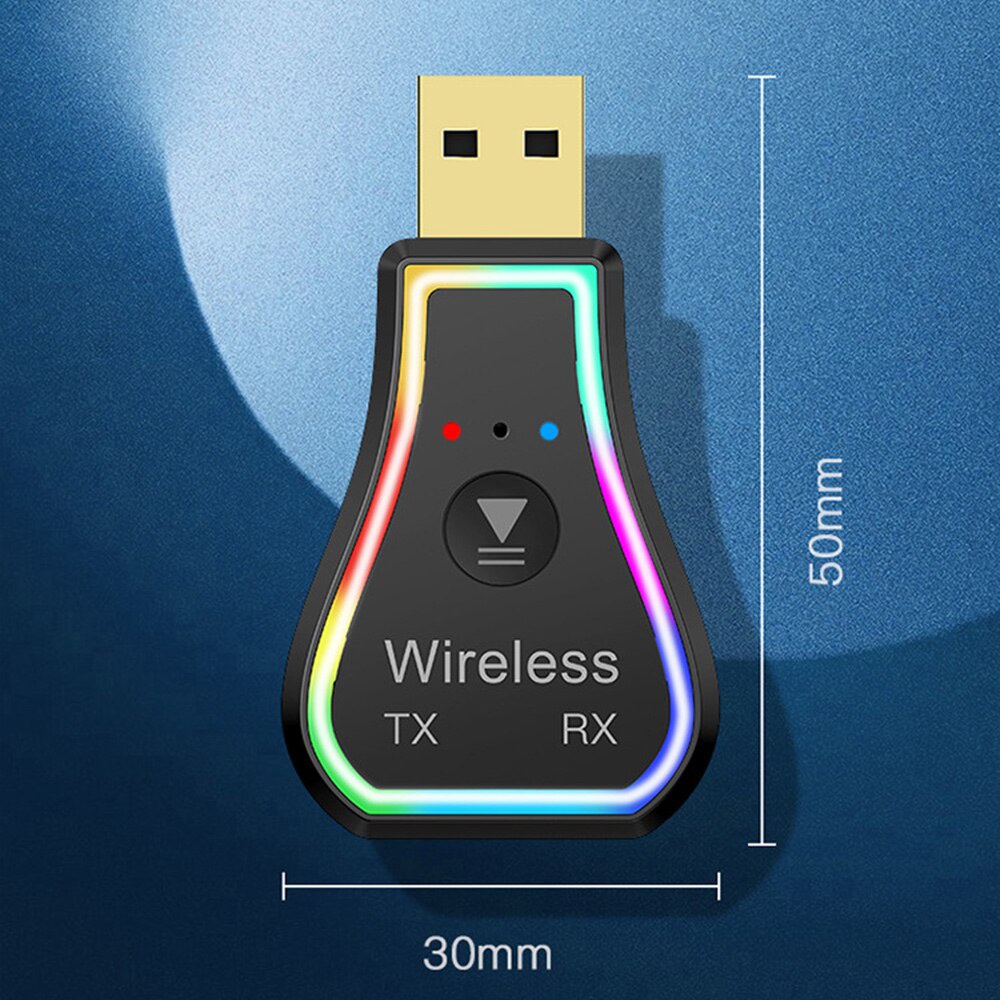 Bộ Thu Phát Âm Thanh Không Dây Bluetooth 5.0 Cho Xe Ô Tô Máy Tính, TV Đèn LED RGB Bluetooth TR31 GEAR79