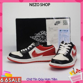 💥hàng quảng châu 💥 giày thể thao sneaker 💥 air jordan 1 low jd thấp đỏ full box - nezo shop