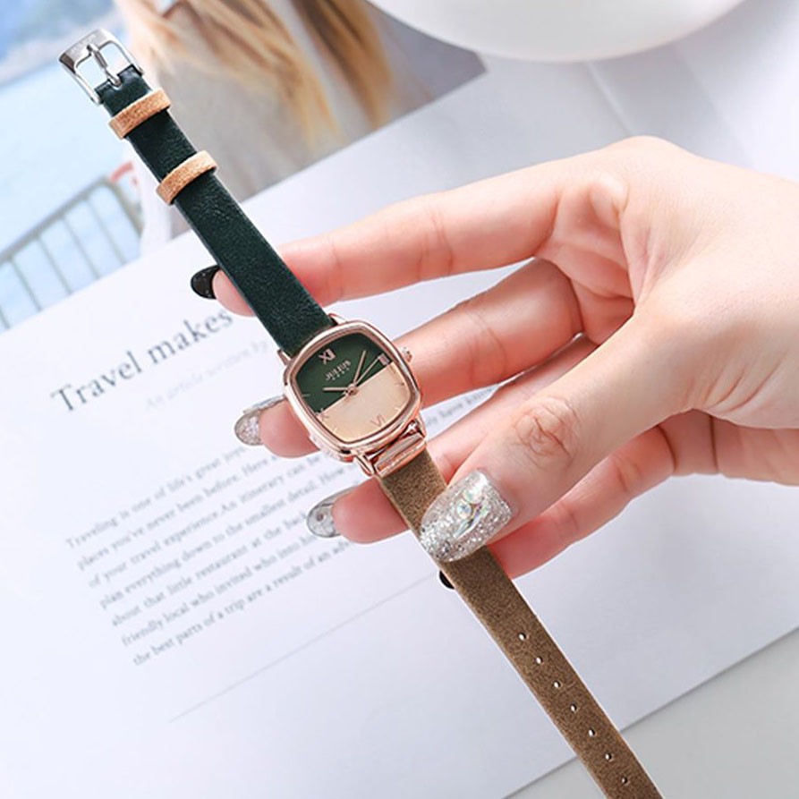 Đồng hồ nữ Julius JA-1240 dây da | Julius Official