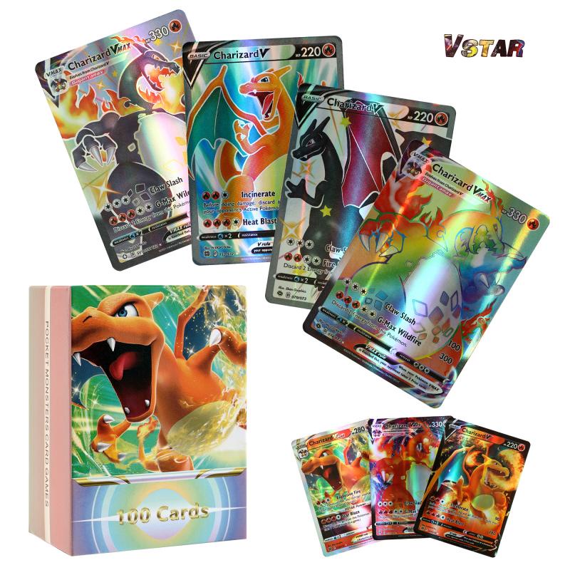 Set 100-200 Thẻ Bài Pokemon Đồ Chơi Giải Trí Cho Bé