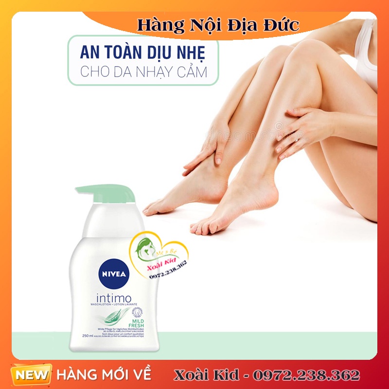 [Hàng Chính Hãng] Dung dịch vệ sinh Nivea intimo của Đức