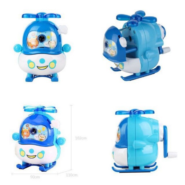 Gọt chì quay tay Deli - Super Wings - Hình máy bay trực thăng - ER10904