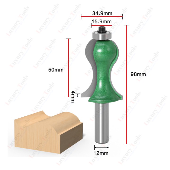 Mũi soi - tay vịn cầu thang cao cấp mũi soi gỗ CỐT 12.7MM