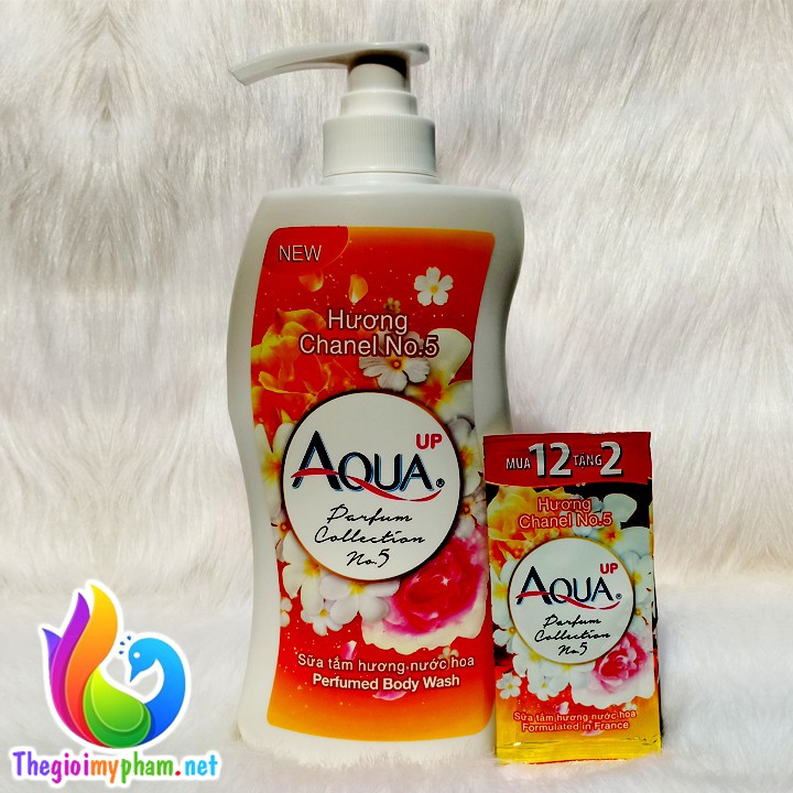 Sữa Tắm Hương Nước Hoa Aqua No.5 700ml - Tặng 1 Dây Sữa Tắm Aqua