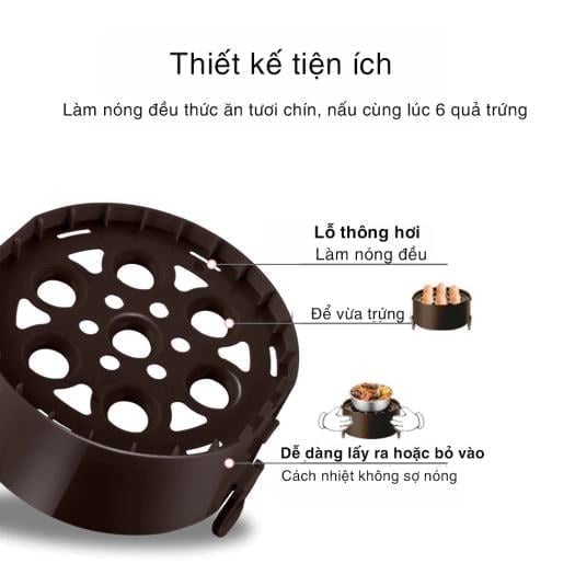 HỘP Ủ NÓNG CƠM INOX 3 TẦNG CẮM ĐIỆN TIỆN LỢI
