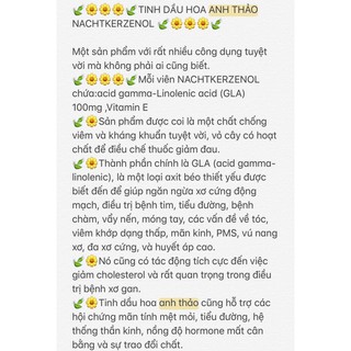 (BILL ĐẦY ĐỦ) Tinh Dầu Hoa Anh Thảo Warnke Đức