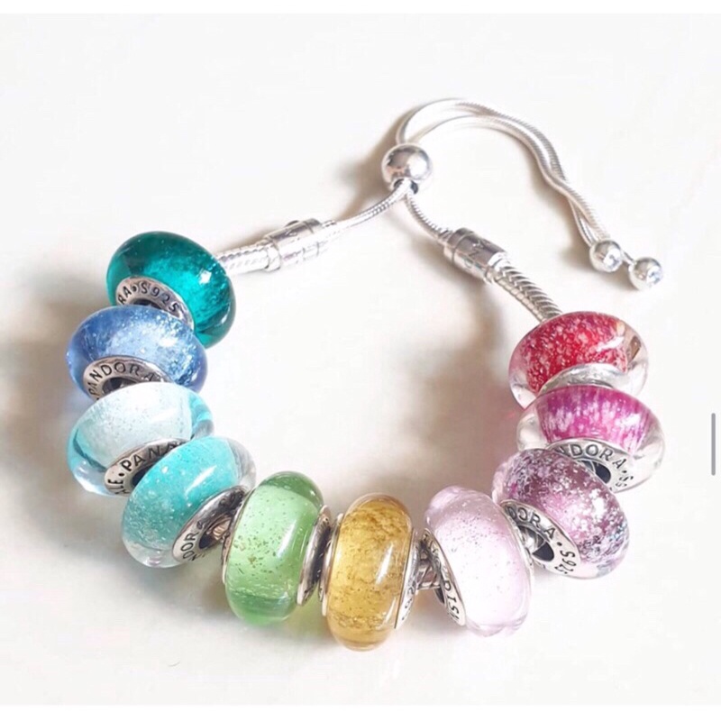 Charm glass phát sáng bạc 925 nhungsophie