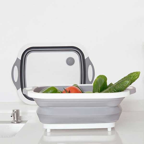 Chậu Kiêm Thớt Gấp Gọn Đa Năng