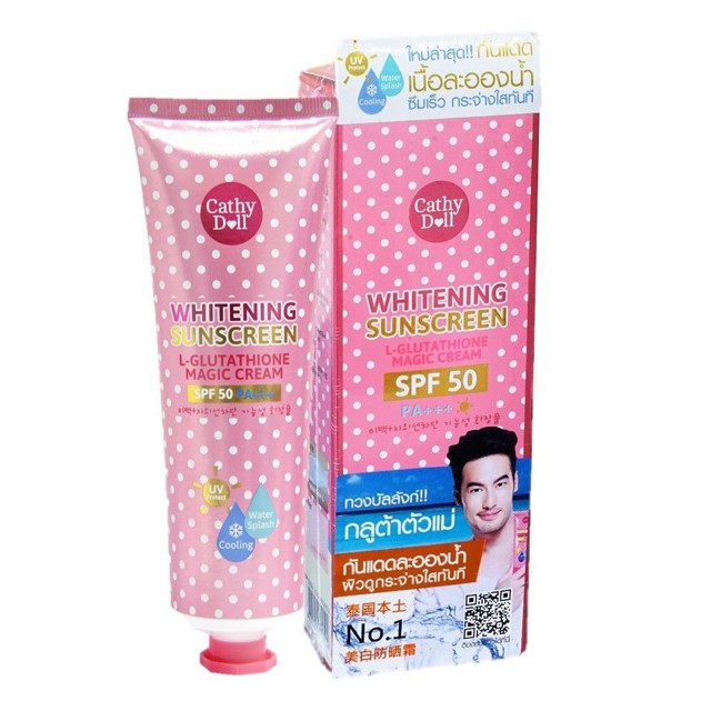 Kem chống nắng trắng da Cathy Doll L-Glutathione Magic Cream SPF50 PA+++