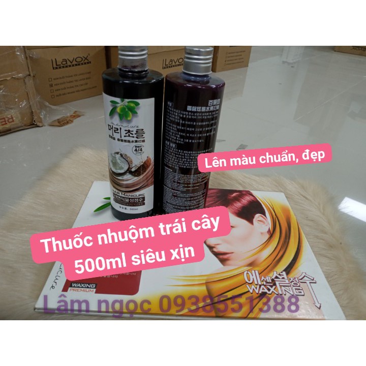 Thuốc nhuộm phủ bóng trái cây 500ml 🍟FREESHIP🍟 , siêu sịn, lên màu chuẩn đẹp