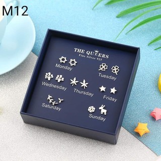 Set bông tai 7 ngày trong tuần