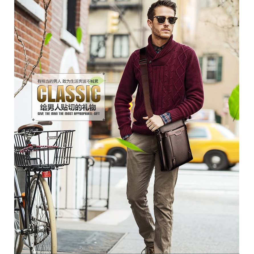 Cặp đeo chéo da sần sang trọng TD048 | BigBuy360 - bigbuy360.vn