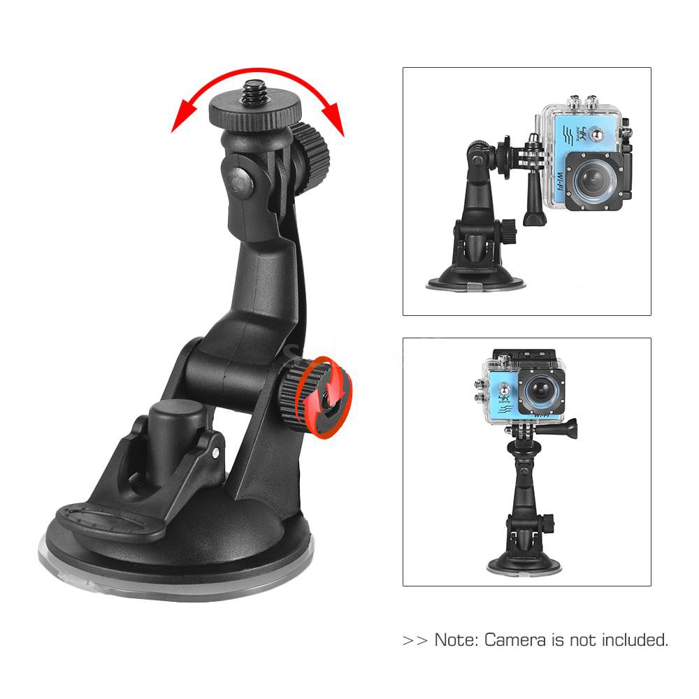 ☆Action Camera Accessories Car Suction Cup Mount + Tripod Adapter for GoPro hero 7/6/5/4 SJCAM /YI