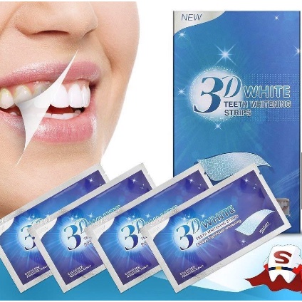 Hộp 7 Miếng dán trắng răng tiện lợi 3D White Teeth Whitening Strips