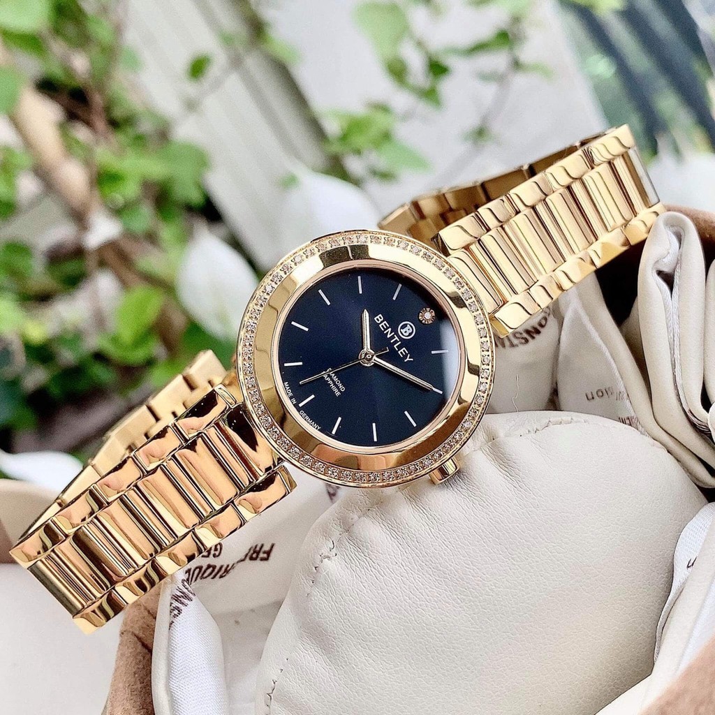 Đồng Hồ Nữ  BENTLEY BL1858-102 Dây Thép Sang Trọng Tặng Ví Da Cao Cấp