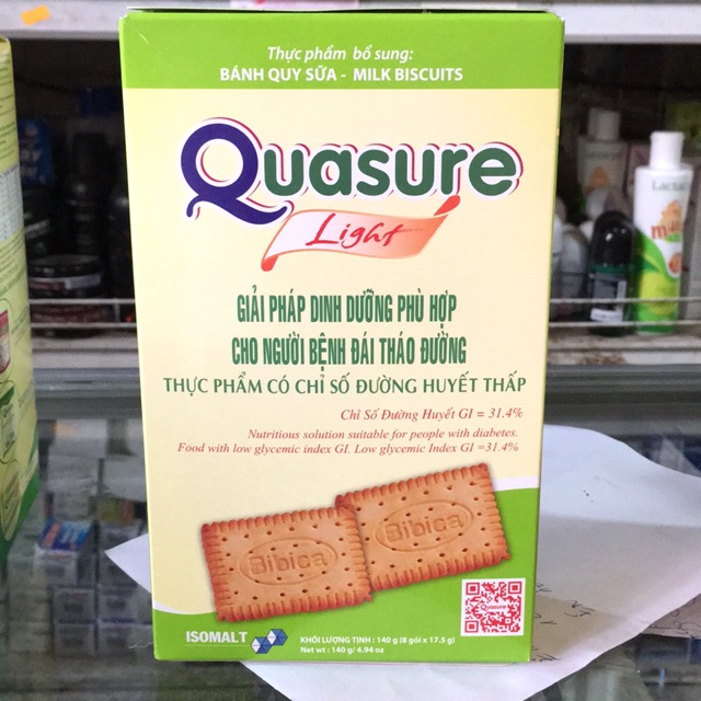 Bánh quy sữa Quasure cho người bệnh đái tháo đường