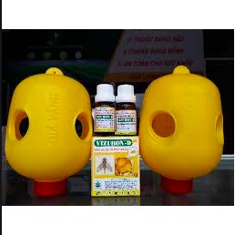 COMBO 2 ĐÈN BẪY CÔN TRÙNG + 1 HỘP THUỐC DẪN DỤ