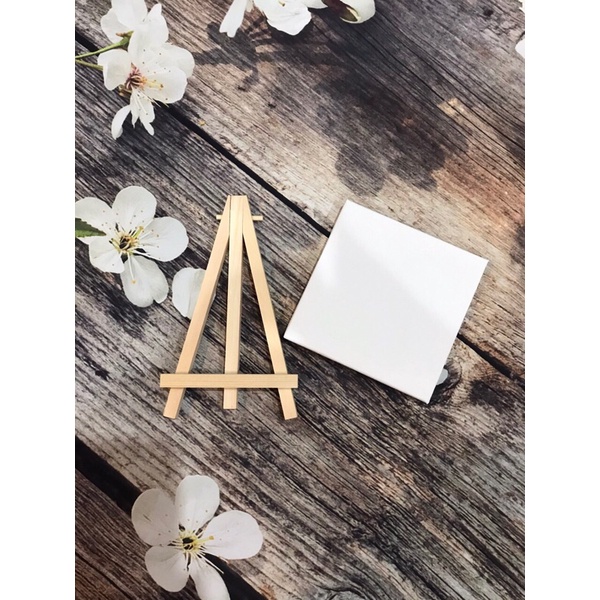 Toan canvas vải Bố vẽ Tranh kèm giá đỡ  sơn dầu❤️acrylic decor 10-10cm chắc chắn, bền đẹp