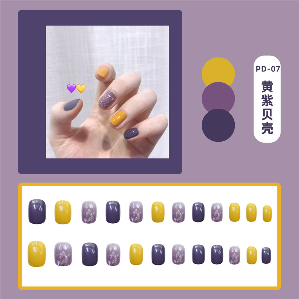 Set 24 móng tay giả trang trí nhiều mẫu độc đáo