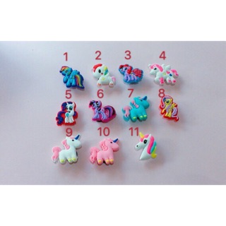 Jibbitz/ charm/ sticker unicorn gắn dép sục, dép crocs