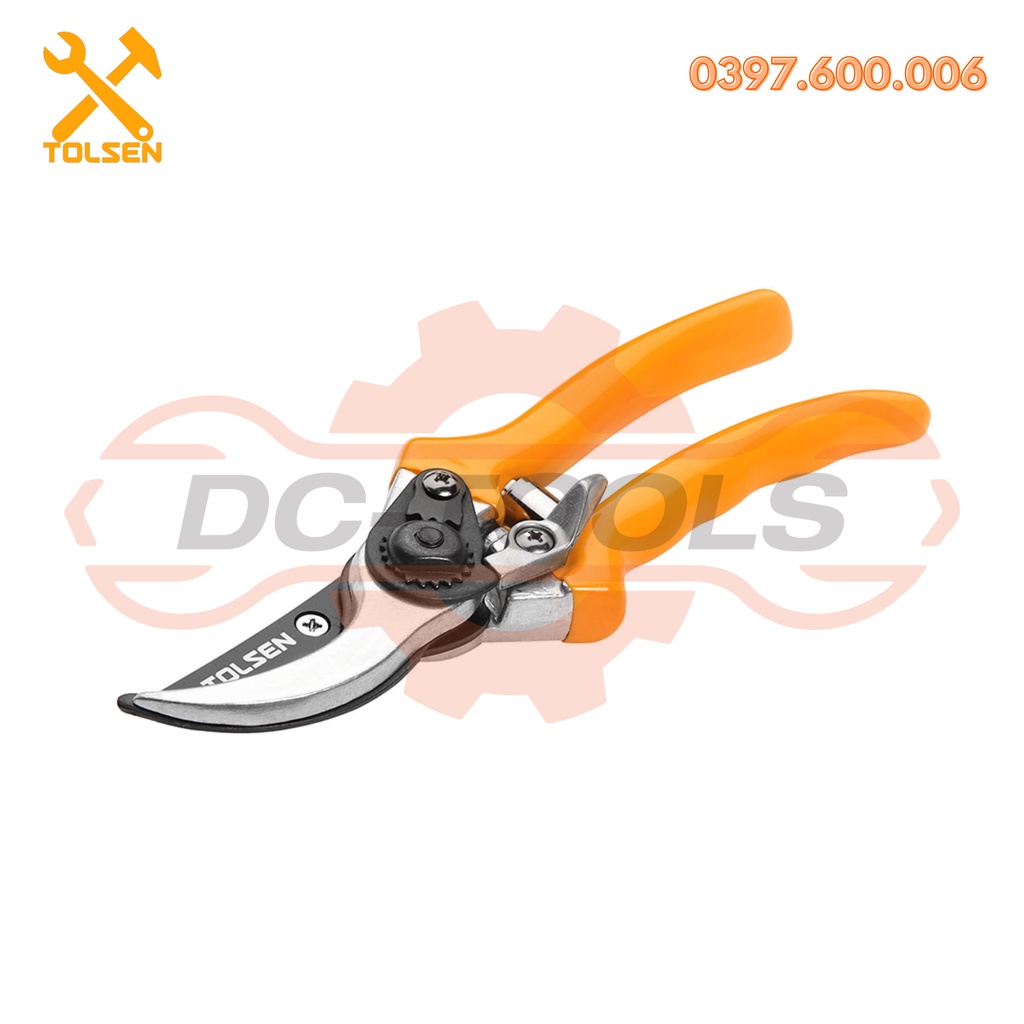 KÉO CẮT CÀNH 31022 Kích thước: 8&quot;/200mm Đường kính cắt 12mm Lưỡi dao SK5 Tay cầm không trơn trượt DC-TOOLS