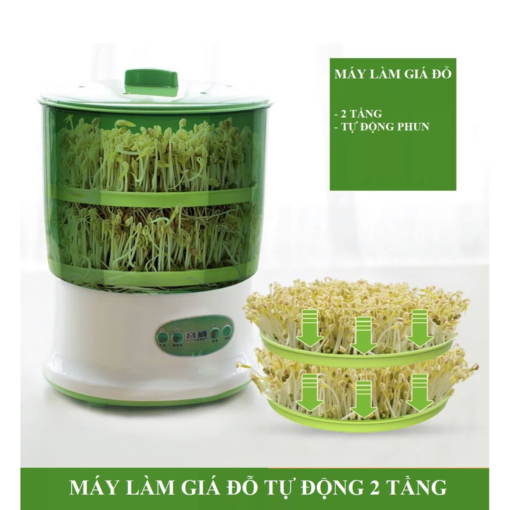 Máy làm Giá đỗ & Rau mầm tự động 3 tầng