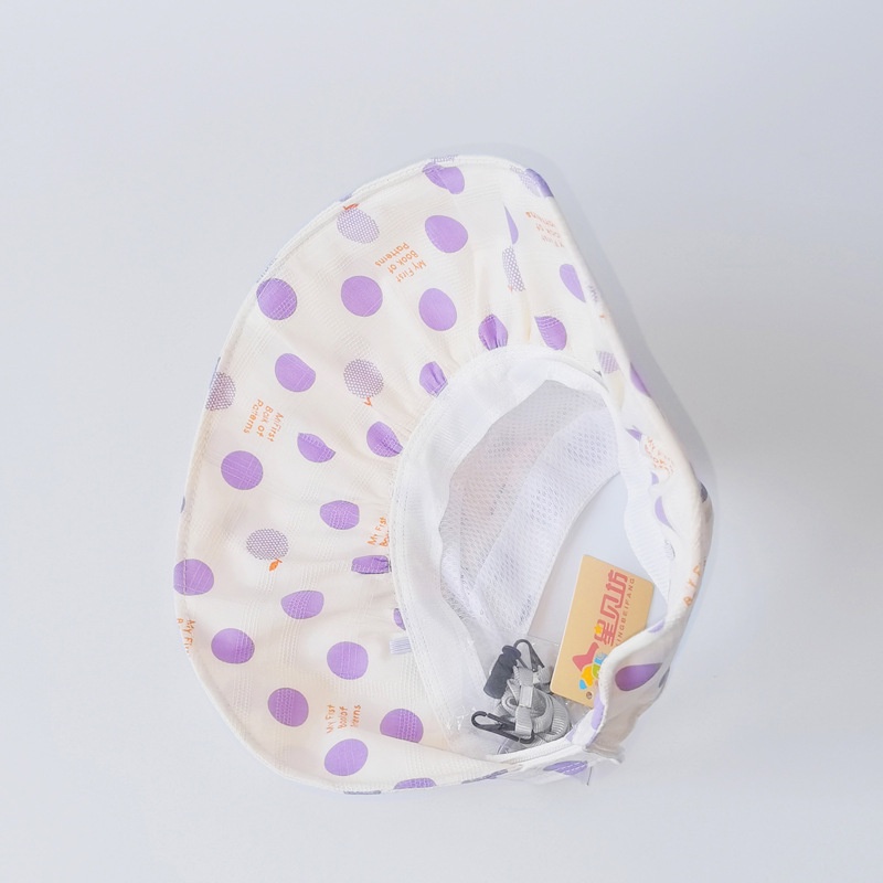 Nón Rộng Vành Hở Chóp Họa Tiết Chấm Bi Phong Cách Hàn Quốc Thời Trang Mùa Hè Mới Cho Bé