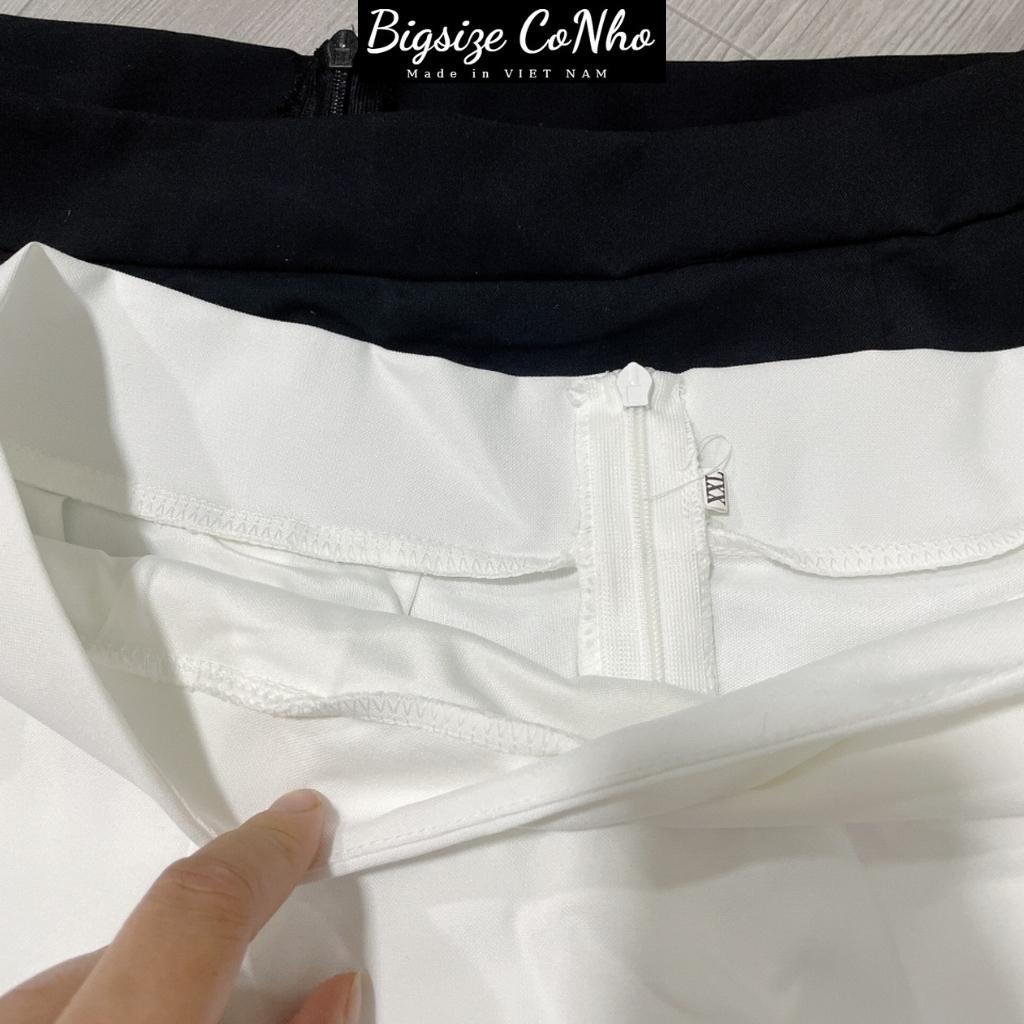 Chân váy bigsize nữ, Chân váy xếp ly bigsize CV9-bigssize cô nhỏ