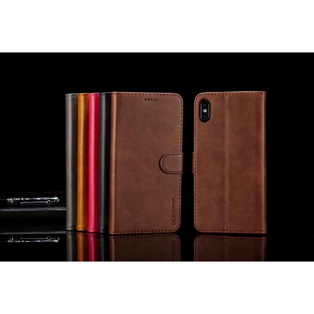 Bao da nắp gập từ tính kiểu ví sang trọng cho iPhone 7 8 Plus X XS Max XR | BigBuy360 - bigbuy360.vn