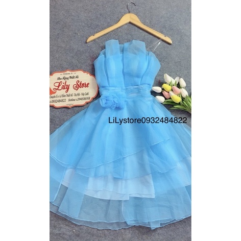 ĐẦM CÚP DỰ TIỆC BO EO XOÈ 3 TẦNG full size S /M/L/XL ( ẢNH VÀ VIDEO THẬT DO CHỦ SHOP TỰ QUAY 10000%)