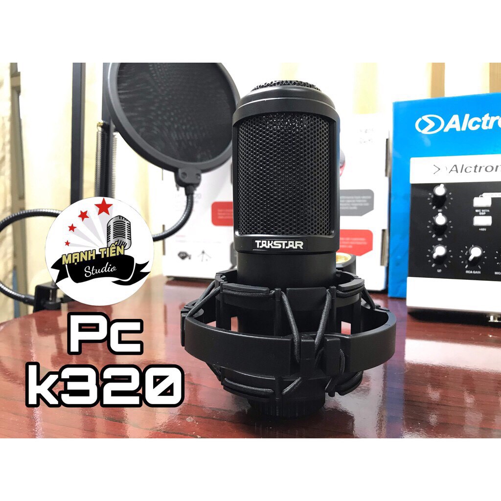 [Hàng Xịn Giá Sốc] Bộ Sound Card Alctron U16K MK 3 + Micro Takstar PC K320 thu âm, hát karaoke, livetream fb,titok