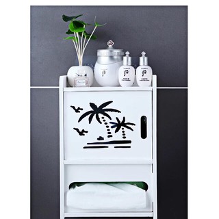 kệ gỗ 2 tầng hình cây dừa đựng đồ đa năng