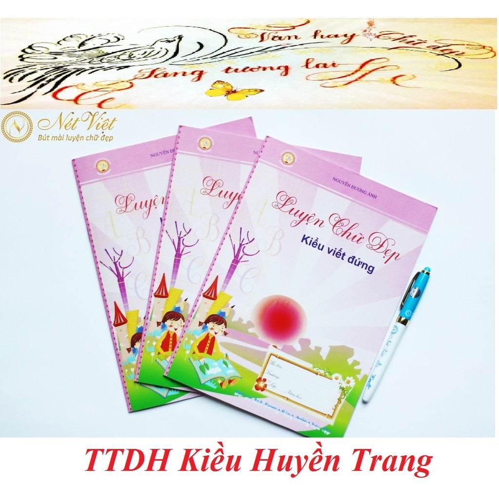 Vở mẫu chữ đứng Ánh Dương