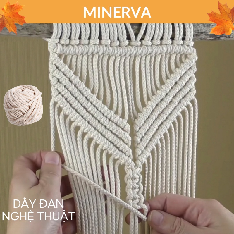 [THỦ CÔNG] 10 mét Dây Macrame đường kính 3 mm làm thủ công đan nghệ thuật