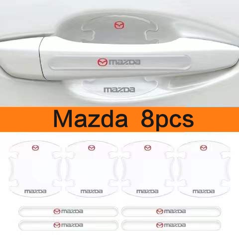 Miếng dán bảo vệ tay nắm cửa xe hơi cho Mazda Cx5 Mazda 3 2 6 5 Cx3 Rx8 Bt50 323 Cx8 Cx30 Rx7 626 Cx7 Nx5 Cx9