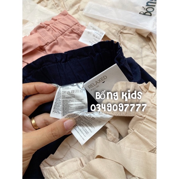 Quần Đũi Bé Gái PaperBag Thắt Dây HaM