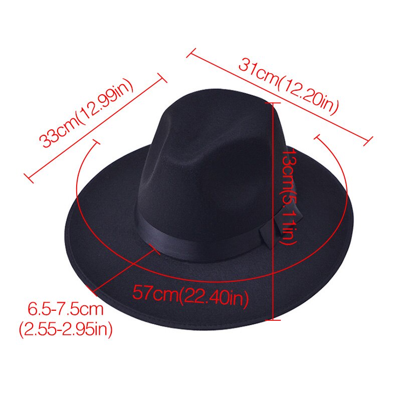 Mũ Fedora vải lông màu trơn phong cách cổ điển thời trang thanh lịch dành cho nam và nữ